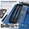 Precision Pointed Tweezers for Electronics Repair – Anti-Magnetic Fine Tip