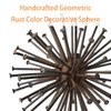 TICKCACY Escultura de metal de estallido, esfera decorativa de mesa
