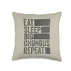 Funny Meme Eat Sleep Big Chungus Throw Pillow