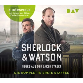 Sherlock & Watson. Neues aus der Baker Street. Die komplette erste Staffel: Hörspiele mit Johann von Bülow, Florian Lukas u.v.a. (5 CDs)