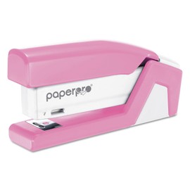 PaperPro 1588 - Pink Ribbon Compact Stapler, 15-Sheet Capacity, Pink/White