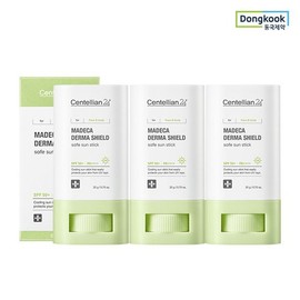 Centellian24 Madeca Derma Shield Safe Cooling Sun Stick 20g (SPF50+) 3pcs 24H sunscreen Centella asiatica soothing moisture vegan, single item / 센텔리안24  마데카 더마쉴드 세이프 쿨링 선스틱 20g(SPF50+) 3개 24H 자외선차단제 병풀 진정 수분 비건, 단품