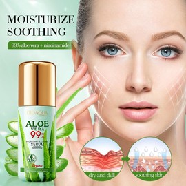 Aloe Vera Moisturizing & Soothing Serum, 40ml, improves the appearance of rough, dehydrated skin, moisturizes and nourishes the skin for a long time, soothes and rejuvenates the skin.