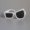 XBYZWM Plastic creative sunglasses,party dance tourism,decorative glasses,white sunglasses