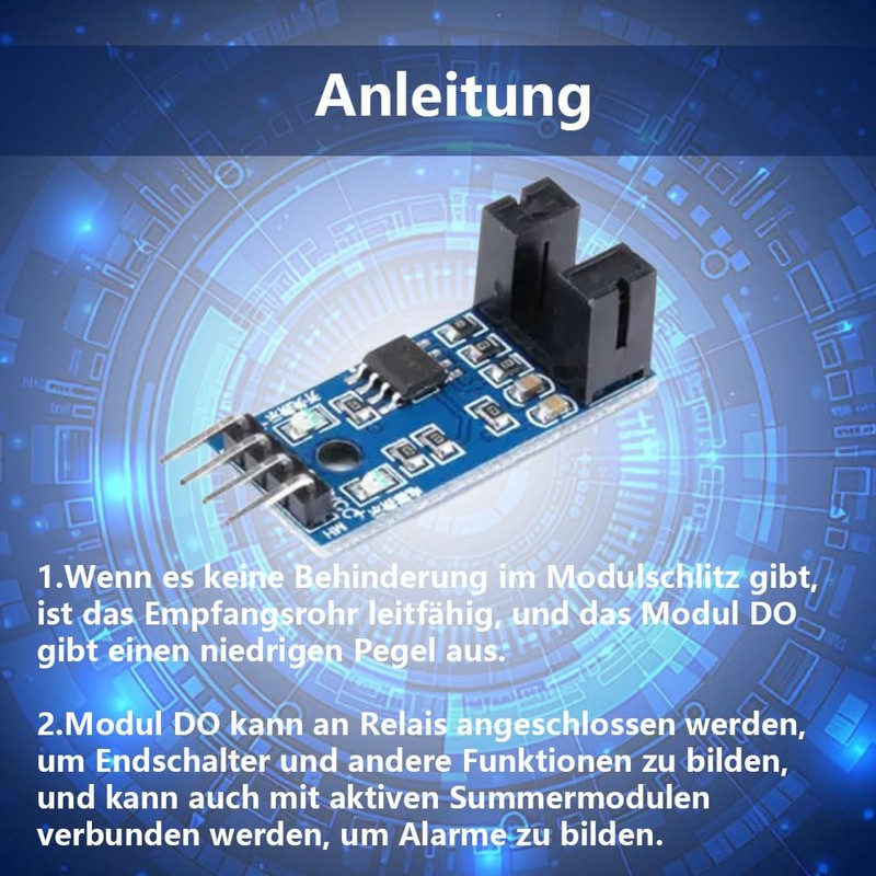 LM393 Speed Measuring Module, Slot Type IR Optocoupler Measuring Comparator