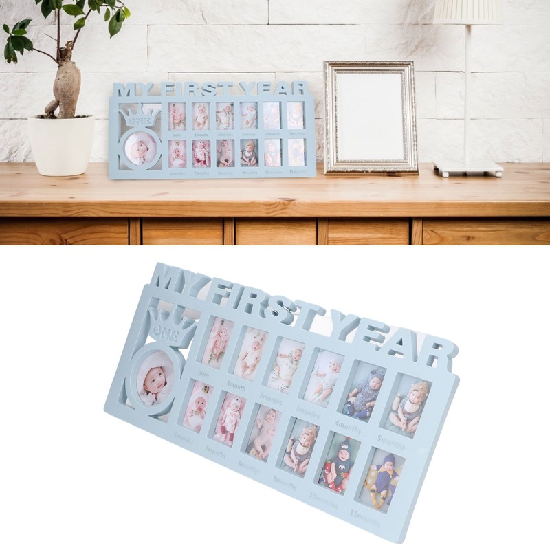 Newborn Photo Frame Durable Polished 12 Small Picture Frames Record