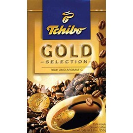 Tchibo Gold Selection Ground Coffee, 8.8-Ounce Packages (Pack of 4)