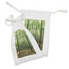 Lunarable Forest Fabric Pouch Set of 2, Morning Sun Spring