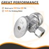 HeSun 5-PCs Push-Fit Angle Stop Valve, 1/2" Push x 1/4"