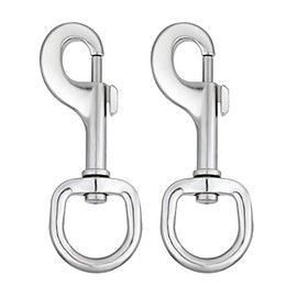 Swivel Snap Hooks Dog Leash Clip Leash Clasp Large Heavy Duty Swivel Eye Bolt Snap Hooks Swivel Eye Snap Hook 4.3 Inch 2 pcs