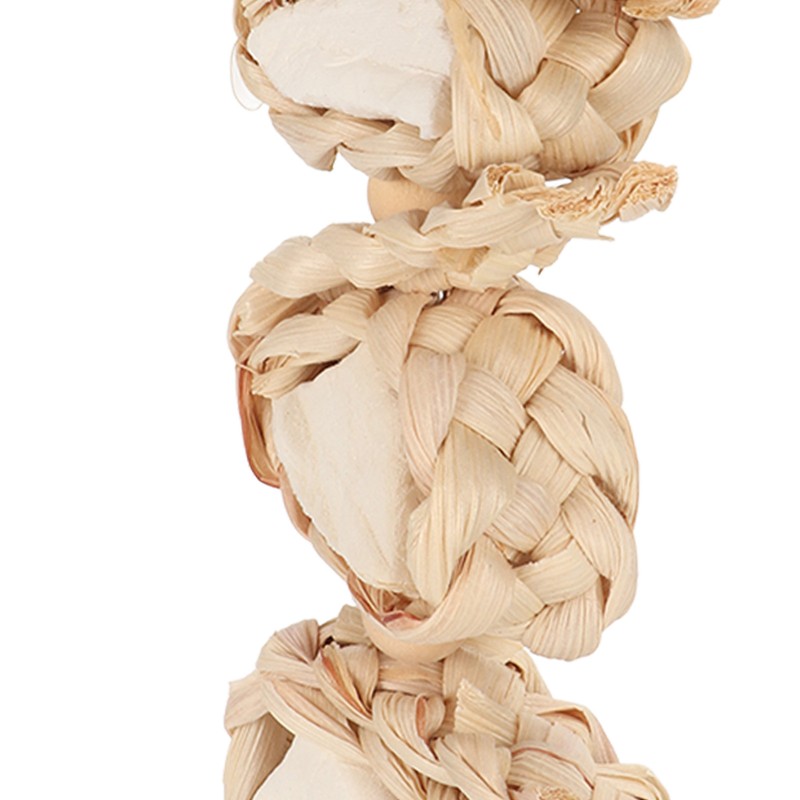 5PCS Parrot Cuttlebone Chew Toy Bite Resistant Corn Leaf Nuts