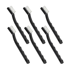 Nanoskin 6-Pack Toothbrush Style Brushes - Professional Detailing Brush Set, Car Interior and Upholstery Cleaning, Durable Nylon Bristles, Precision Automotive Cleaning, Essential Detailer's Toolkit