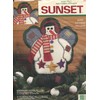 Sunset Snowman Angel Pillow Easy Felt and Fabric Applique Kit