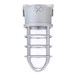 CLEANLIFE LED Vapor Tight Light Cage Jelly Jar, Transparent Lens – Integrated LED Industrial Light Fixture for Indoor and Outdoor Ceiling Light Fixture, Vapor Proof Security Cage Light, NSF Certified