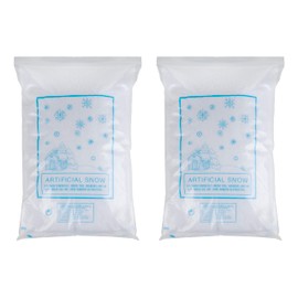 ZTTM 2 Packs 14 Ounces Christmas Fake Snow Decoration- Artificial Snow Village Landscape Accessories, White Twinkles Artificial Flake Fake Snow Powder Fillerfresh Falling Decorative Snow