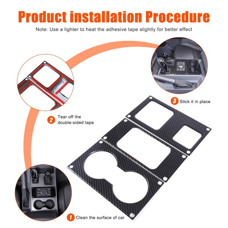 Tumukiw Car Center Console Panel Cover Trim Compatible with INEOS
