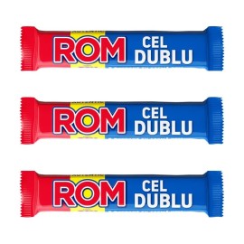 Kandia Autentic Rom Cel Dublu Romanian Rum Cream Chocolate  - 3 Pcs x 50 g each