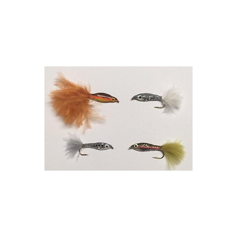 BestCity Fly Fishing Flies EPOXY MINNOWS 16 Flies for trout