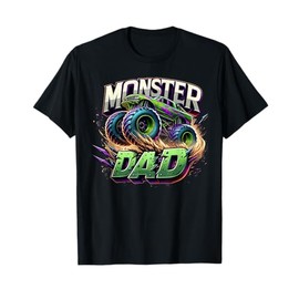 Monster Truck Race Racer Driver Dad Father's Day T-Shirt