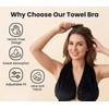 Women's Hands-Free Adjustable Towel Bra， Towel Bra for After the