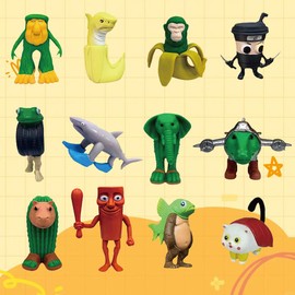 Tralalero Tralala Action Figure,Tung Tung Tung Sahur, BRR BRR Patapim,Collectible Animals Figurine Doll Gifts for Fans (Pack of 12)