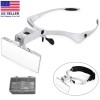 Unbranded LED Jewelers Head Headband Magnifier Illuminated Visor Magnifying Glasses
