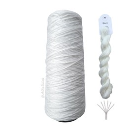 CXC Blanc Warm White Cross Stitch Thread Cone, Colour Matches DMC, Embroidery Cotton Floss Cut by Metre (Full Cone Approx 800 metres)