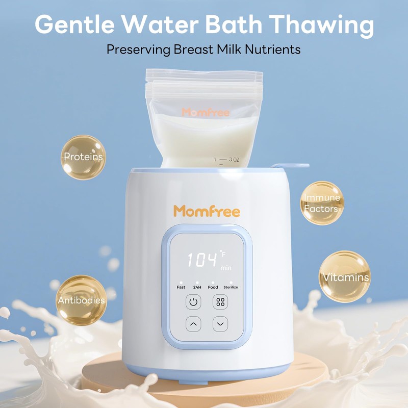 Baby Bottle Warmer, 8-in-1 Fast Bottle Warmer for Breastmilk and