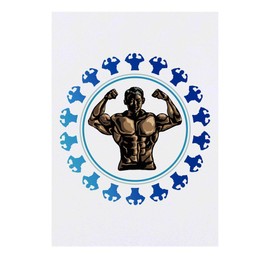 'Body Builder ' Temporary Tattoo - Water Resistant, Skin-Safe, Non-Toxic Transfer (TO00069803)
