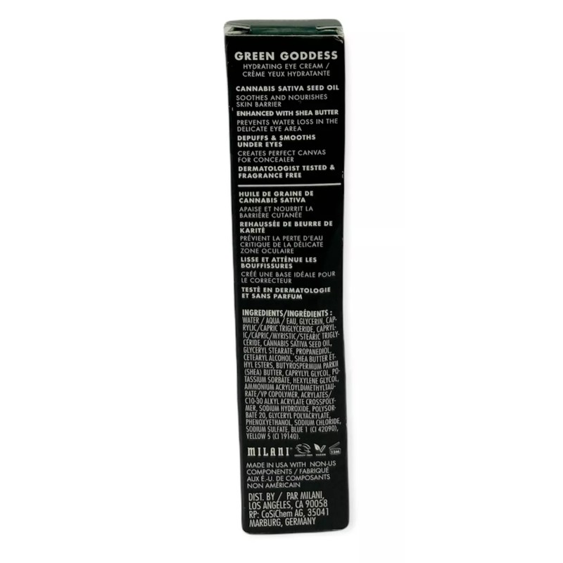 Milani Green Goddess Eye Cream w/Sativa Seed Oil (0.5oz/15mL) NEW