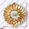 DecorContreras Handmade Small Gold Round Mirror 6in | Peruvian Hand-Carved