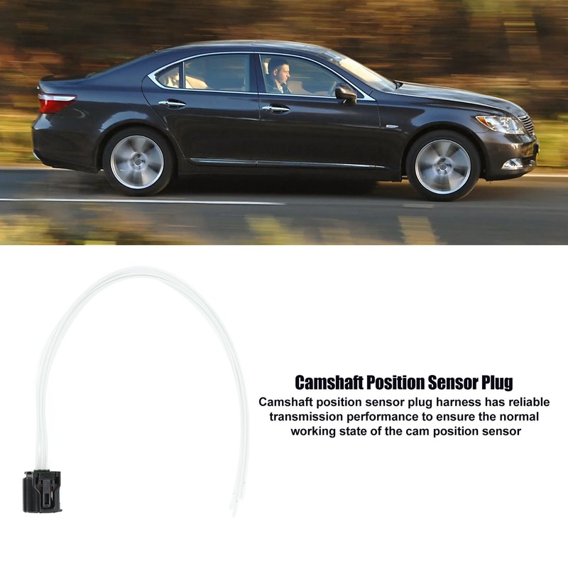 2Pcs Camshaft Position Sensor Connector Harness Flexible Stable Transmission Replacement