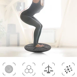 Fockety Tabla de Equilibrio portátil Duradera para niños, Tabla de Equilibrio para Fisioterapia, de Alta Resistencia para la Oficina en casa
