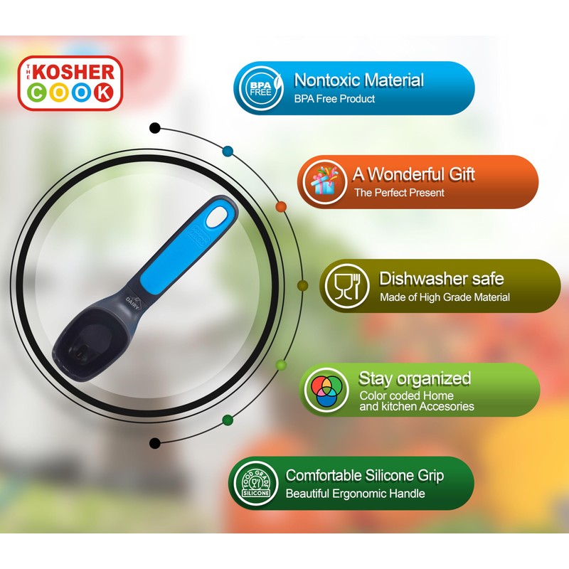 Dairy Blue Ice Cream Scooper - Non Stick Silicone Scooper
