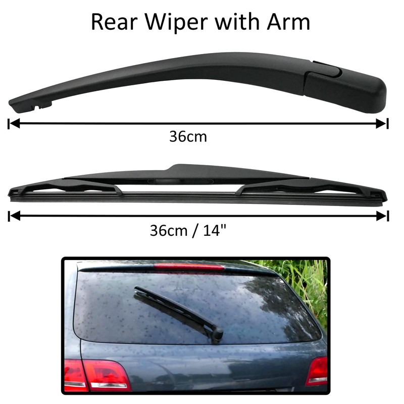 AERZETIX - C42016 - Rear Wiper Arms and Blades -