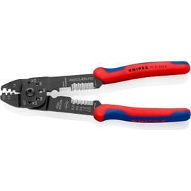 Knipex KNIPEX Crimpzange mit Mehrkomponenten-Hllen schwarz lackiert 230 mm 97 21 215 B