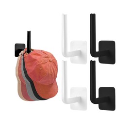UNIVERSOENLÍNEA.COM | 4pz Ganchos Adhesivos para Pared, para Gorras, Bolsos, Auriculares, Ropa, Bufandas, Toallas, Llaves