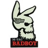 M-Tac Morale Patches Skull- PVC 3D Military Tactical Patch (Black/GID