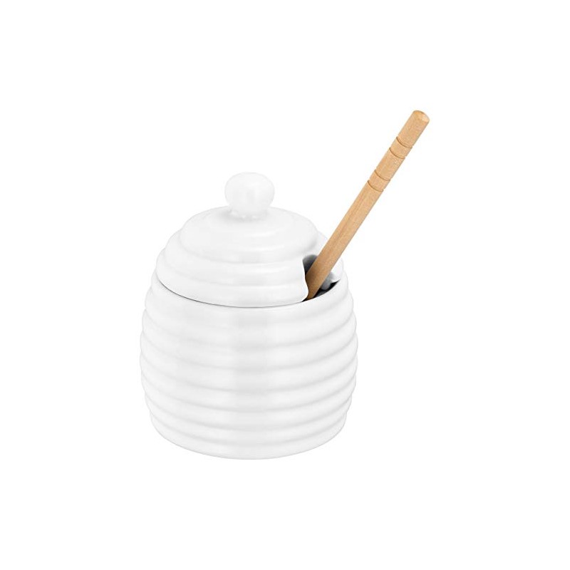 Judge Honey Drizzle Pot, 200 ml, Ceramic, White, 20 x