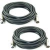 2x Adam Hall Cables 10 m Black K3MMF1000 Microphone Cable