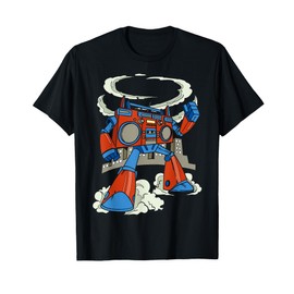 Colorful Cartoon Robot Character For Kids T-Shirt
