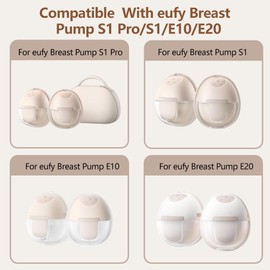 6pcs Flange Insert 17/19/21mm Compatible with eufy S1 Pro/S1/E10/E20 Wearable Breast Pump, Replace for eufy Breast Pump Sizing Insert, Fit for eufy Breastpump Replacement Parts