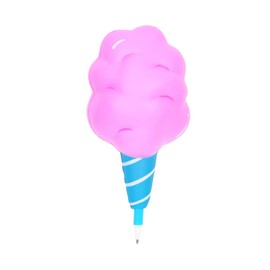 Yoobi Cute Pen, Cotton Candy Ballpoint Pen, Squishy Barrel for Stress Relief, Scented Black Ink Pens, Medium Tip, Cute School Supplies for Kids and Adults