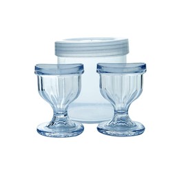 ChillEyes Transparent Eye Wash Cups for Effective Eye Cleansing - Eye Shaped Rim – Snug Fit - 2 Pcs.