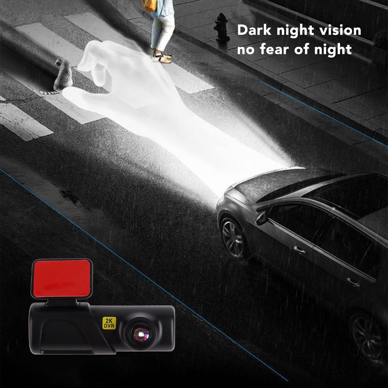 Car Dashcam, 1080P WiFi App Control Dashboard Camera with 160°