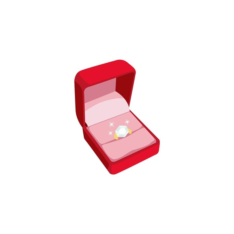 CafePress Solitaire Diamond Ring Magnets Rectangle Magnet, 3"x2" Refrigerator Magnet