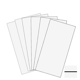 XLNT 100% Laser Engraving Double Color Sheet, White/Black (12" x 24“ x .060”, 6 Pieces) for Interior Signs, Badges.