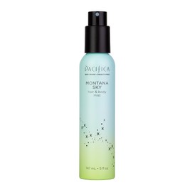 Pacifica Beauty Montana Sky Hair and Body Mist, Fragrances, Body Spray, Hair Perfume, Grounding, Cedarwood, Elderflower, Black Pepper, Sage, Sandalwood, Clean Perfume, Vegan, 5 fl oz (1 Count)