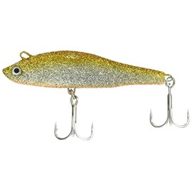 K-Tu (K2) Infinity Lure, 3.1 inches (8 cm), #2, Silver Glitter Base, Gold Back, Orangeberry