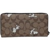 GOYA Women's Leather Long Wallet with Snoopy Print Signature, Peanuts